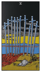 Ten of Swords - Rider Waite