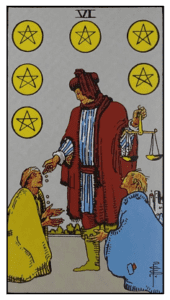 Six of Pentacles - Rider Waite