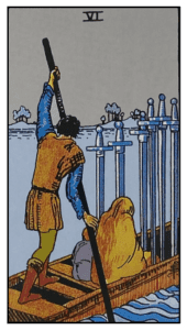 Six of Swords - Rider Waite