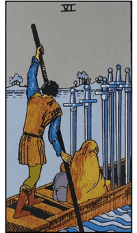 Six of Swords - Rider Waite