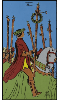 Six of Wands - Rider Waite
