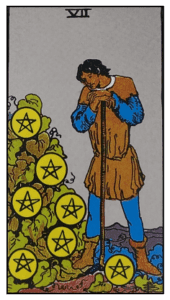 Seven of Pentacles - Rider Waite