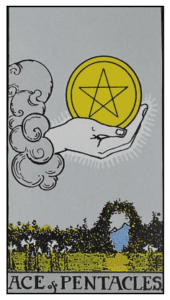 Ace of Pentacles - Rider Waite
