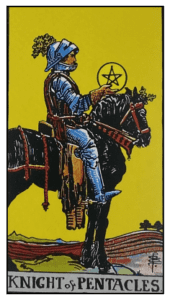 Knight of Pentacles - Rider Waiter