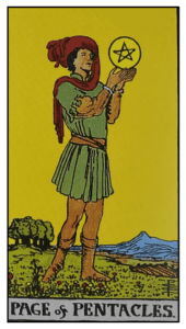 Page of Pentacles - Rider Waite