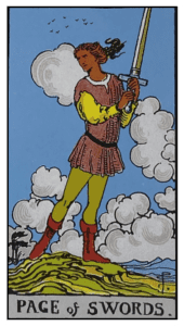 Page of Swords - Rider Waite